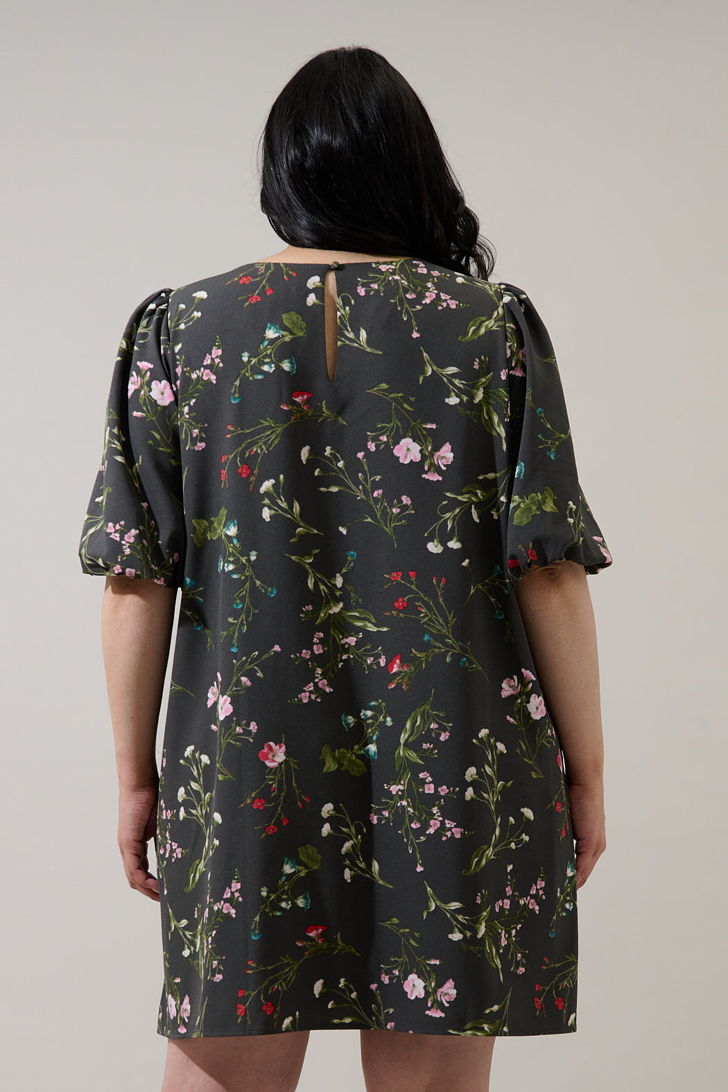Jilly Floral Morrigan Shift Mini Dress Curve