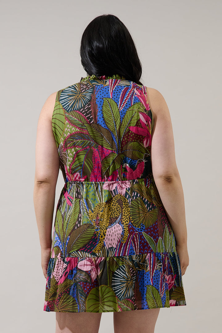 Itzel Shift Mini Dress Jenla Tropical Curve