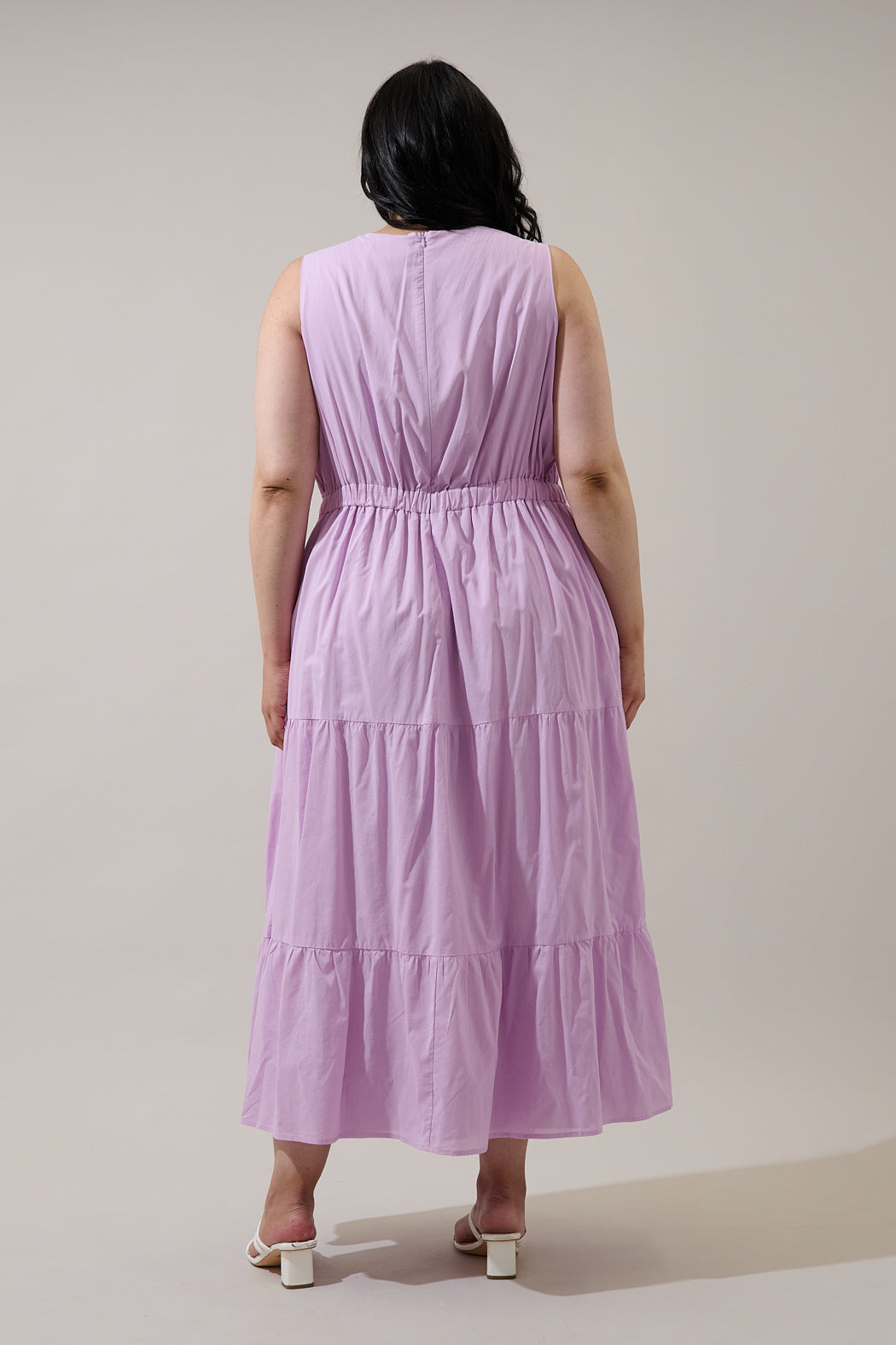 Jivie Tiered Maxi Dress Curve