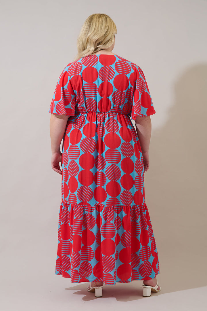 Pismo Flutter Maxi Dress Torry Geo Curve