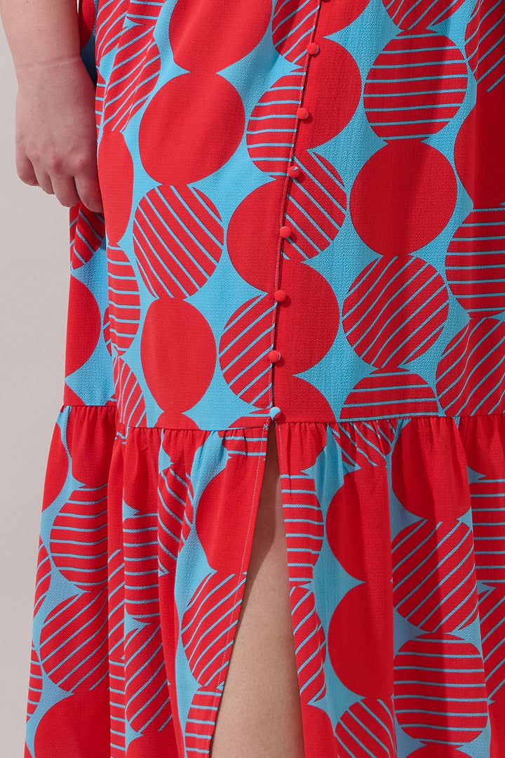 Pismo Flutter Maxi Dress Torry Geo Curve