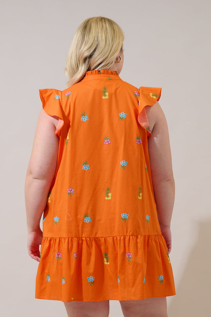 Paix Shift Mini Dress Denvie Floral Curve