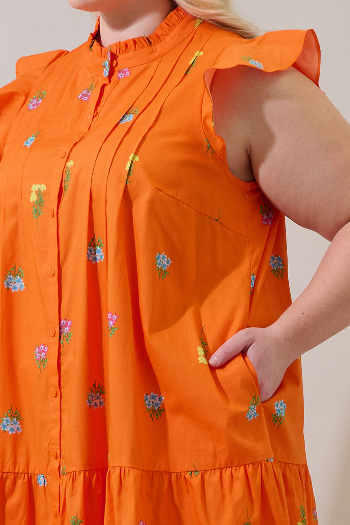 Paix Shift Mini Dress Denvie Floral Curve