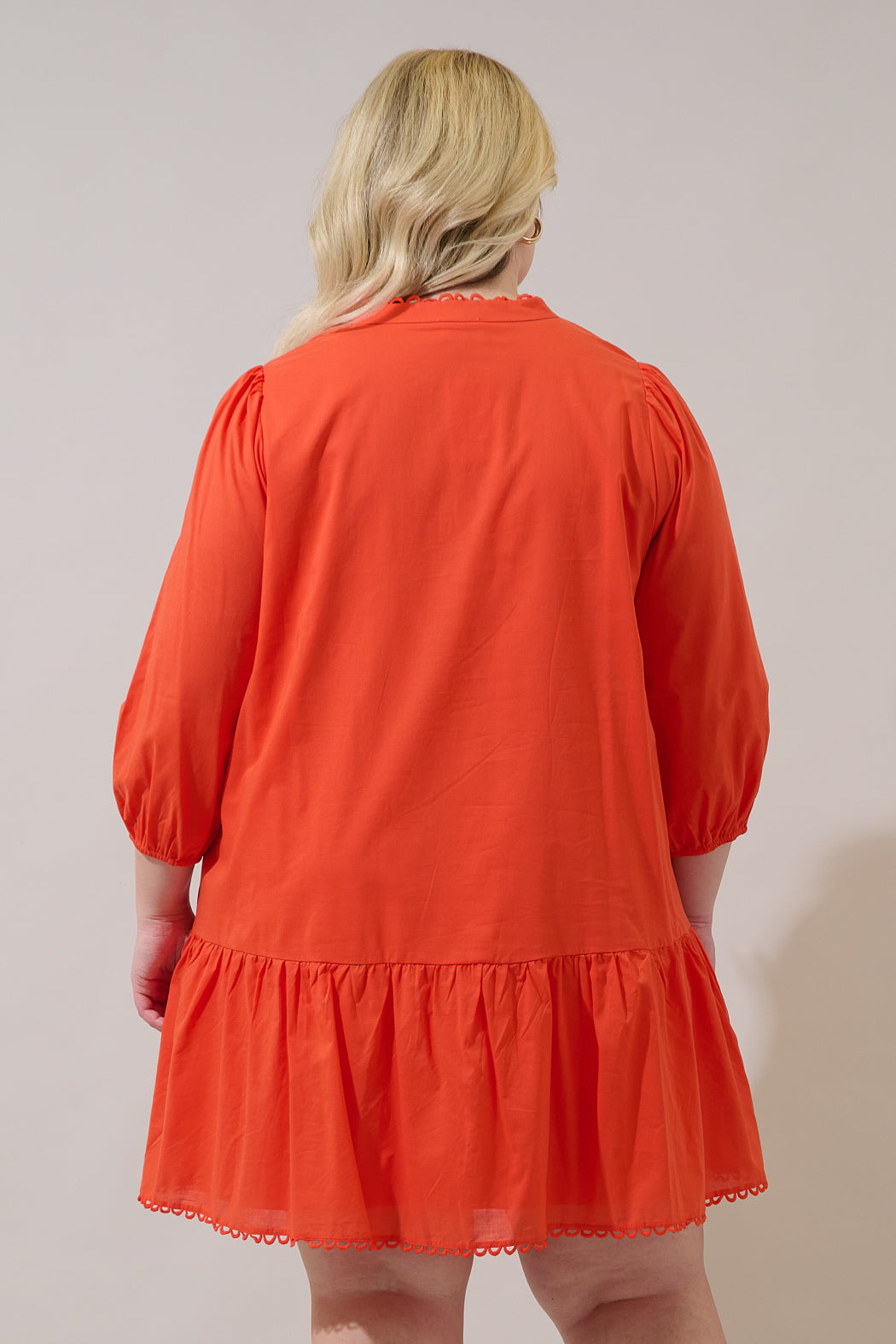 Yamila Ruffle Mini Dress Curve