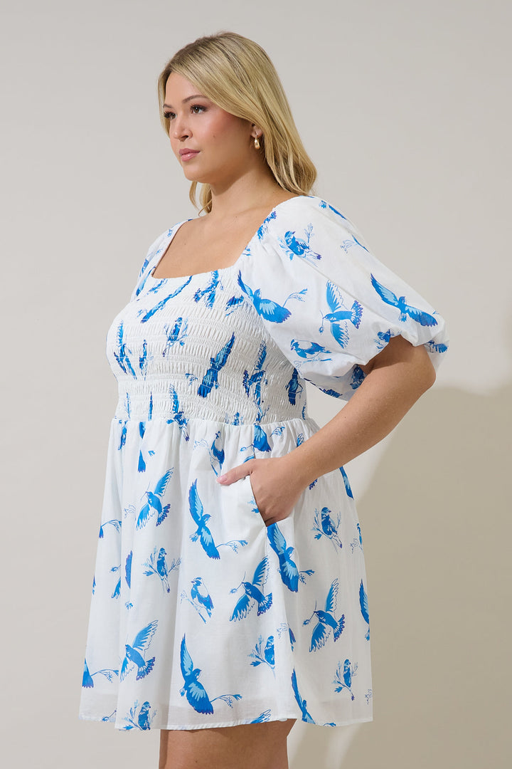 Bluebird Hailie Smocked Mini Dress Curve