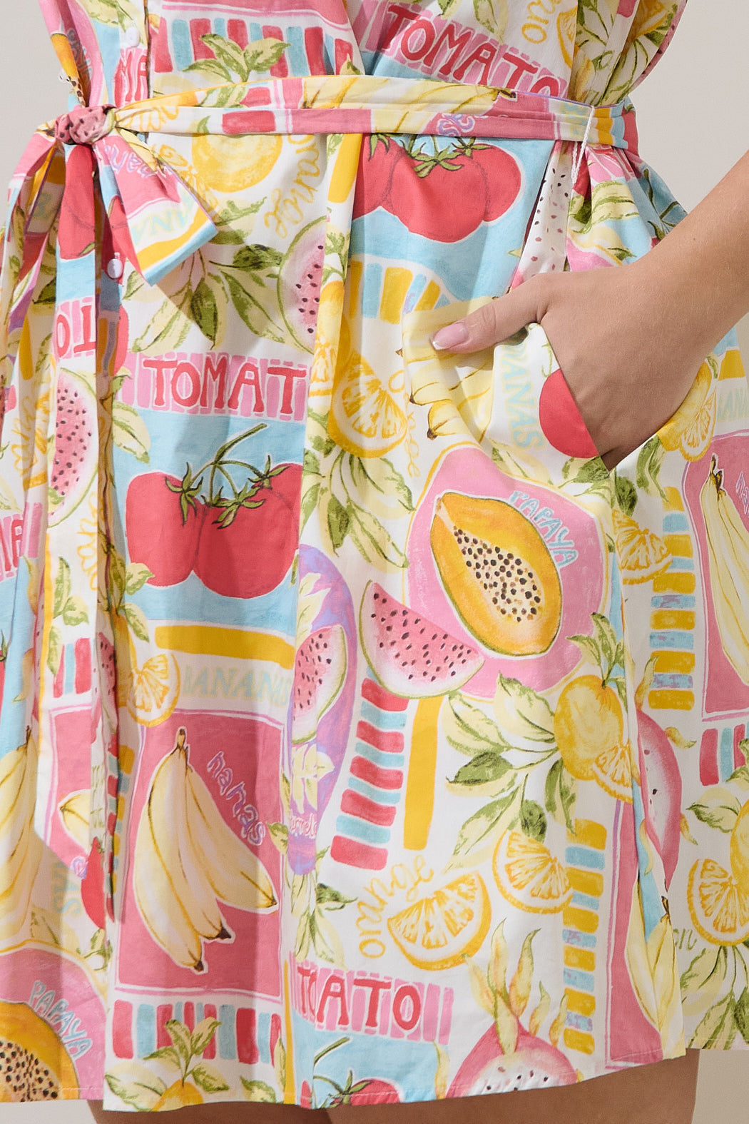 Karesa Button Down Mini Dress Curve Farmers Market