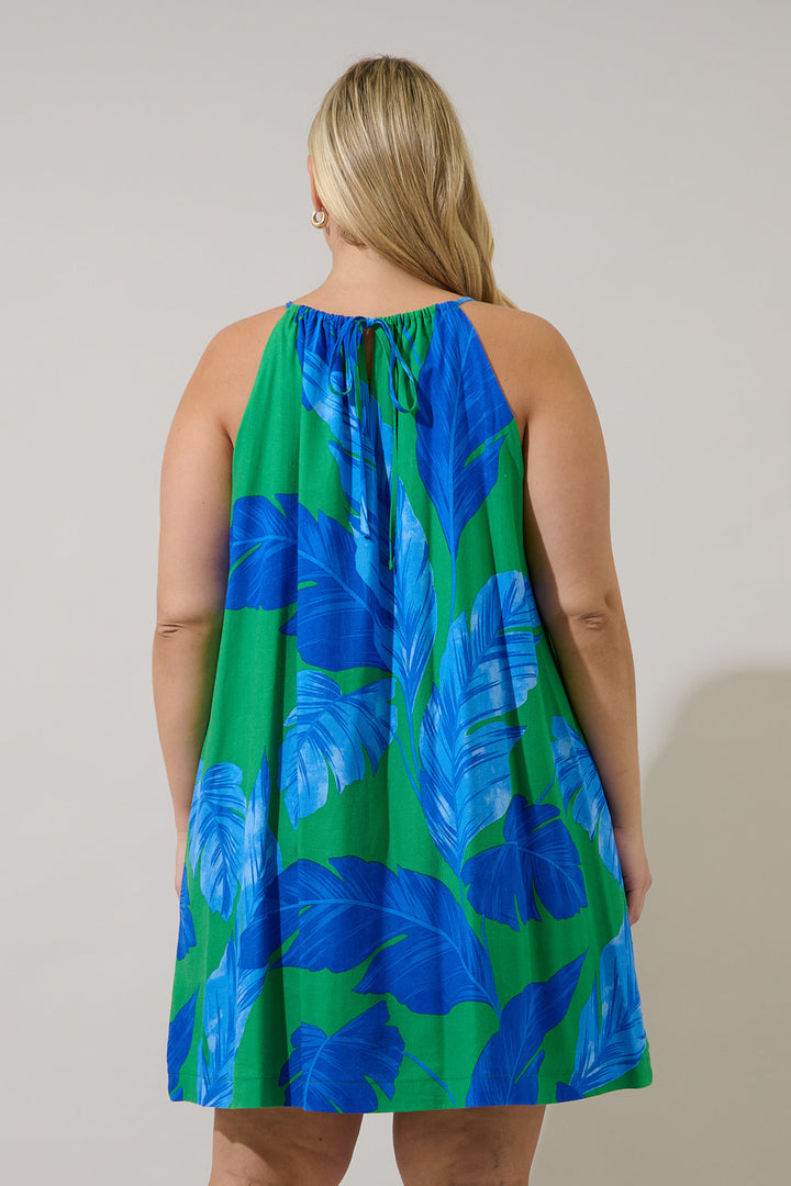 Haity Shift Mini Dress Gresia Tropical Curve