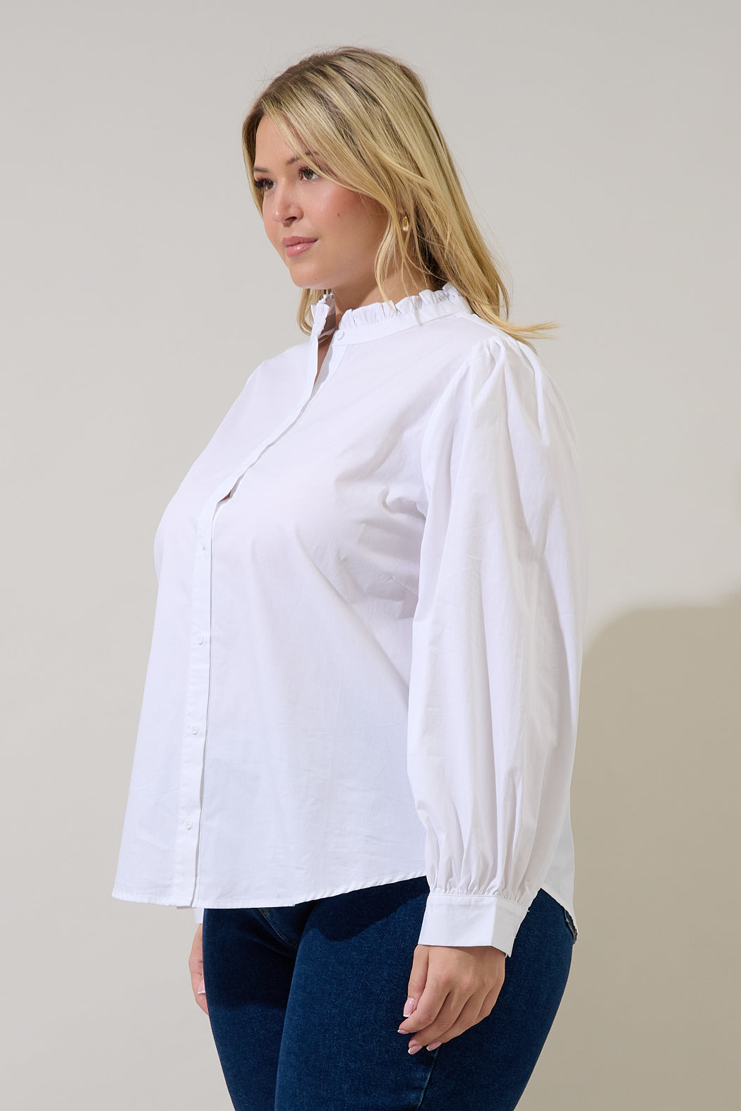 Doris Button Down Shirt Curve