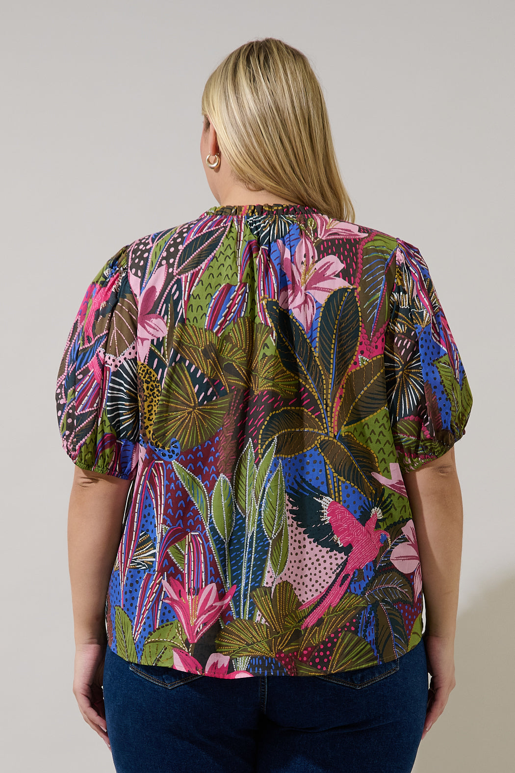 Leonor Gauze Top Jenla Tropical Curve