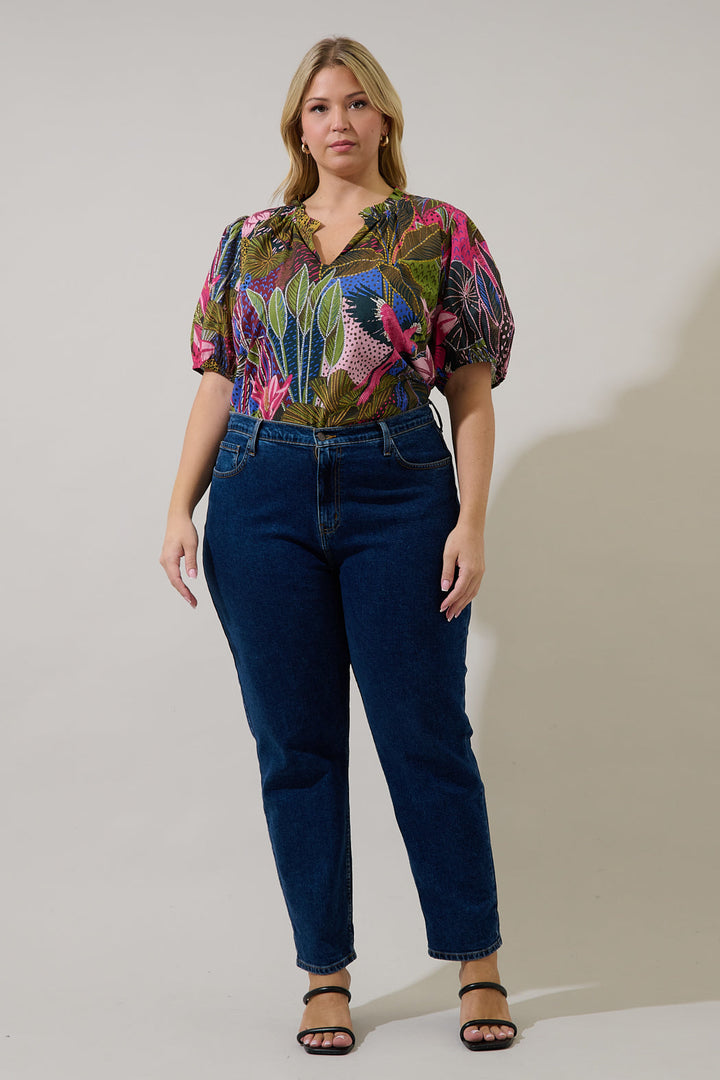 Leonor Gauze Top Jenla Tropical Curve