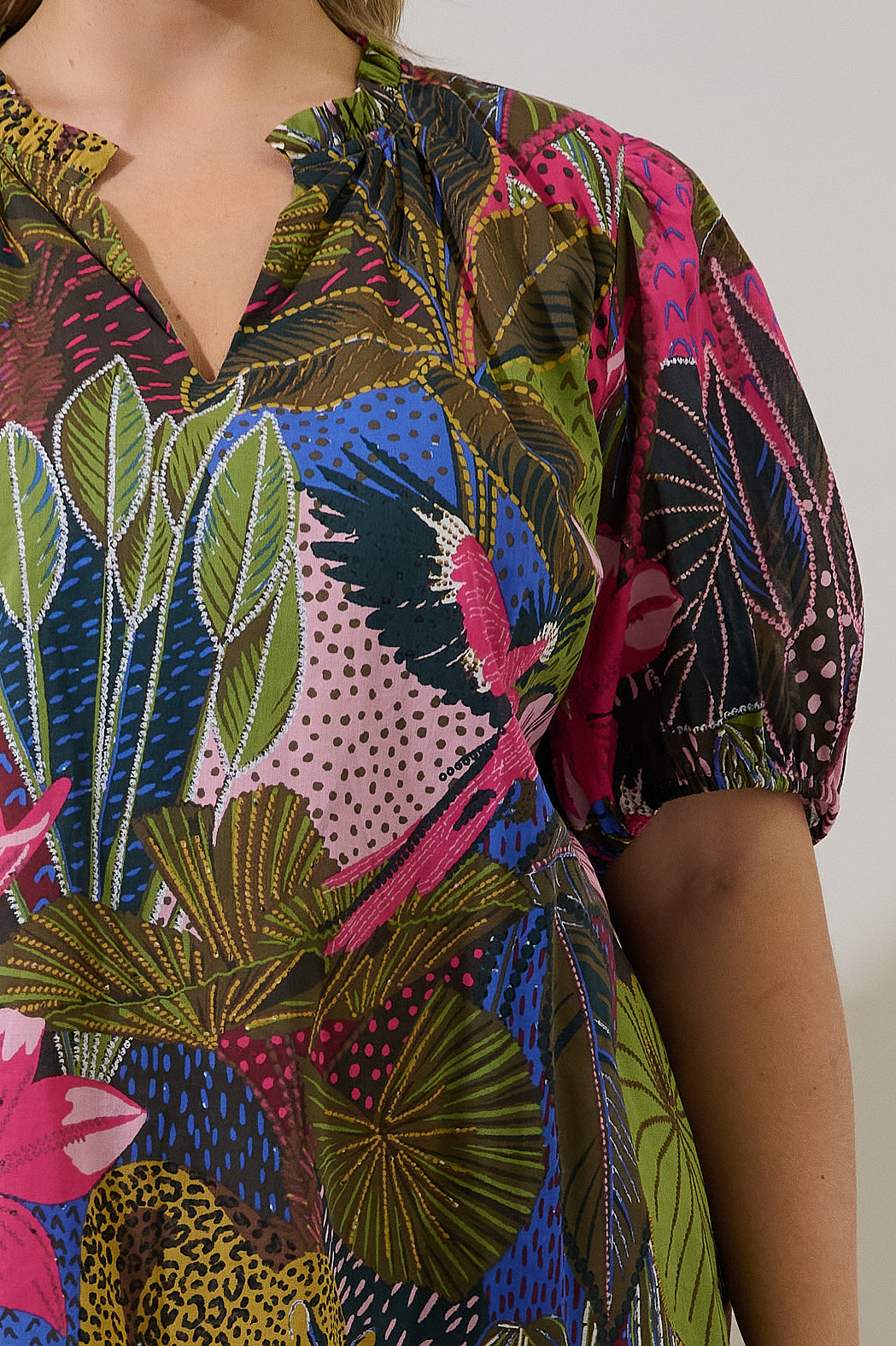 Leonor Gauze Top Jenla Tropical Curve