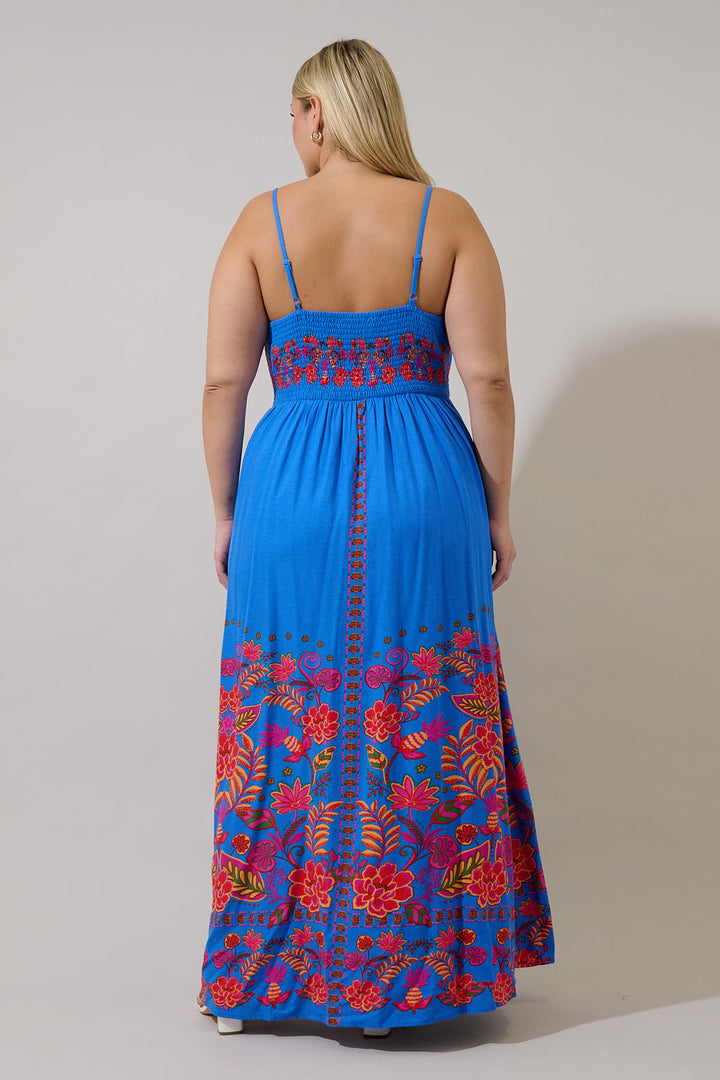 Maline Sleeveless Maxi Dress Keizer Floral Curve