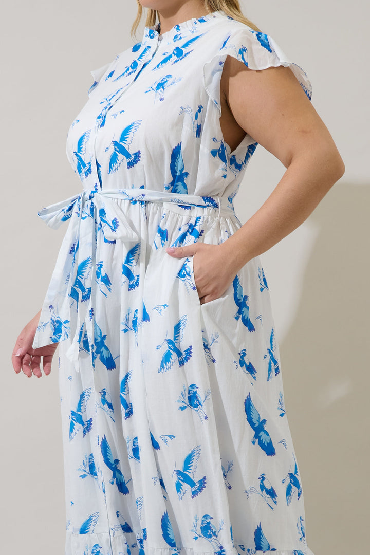 Bluebird Riah Button Down Maxi Dress Curve