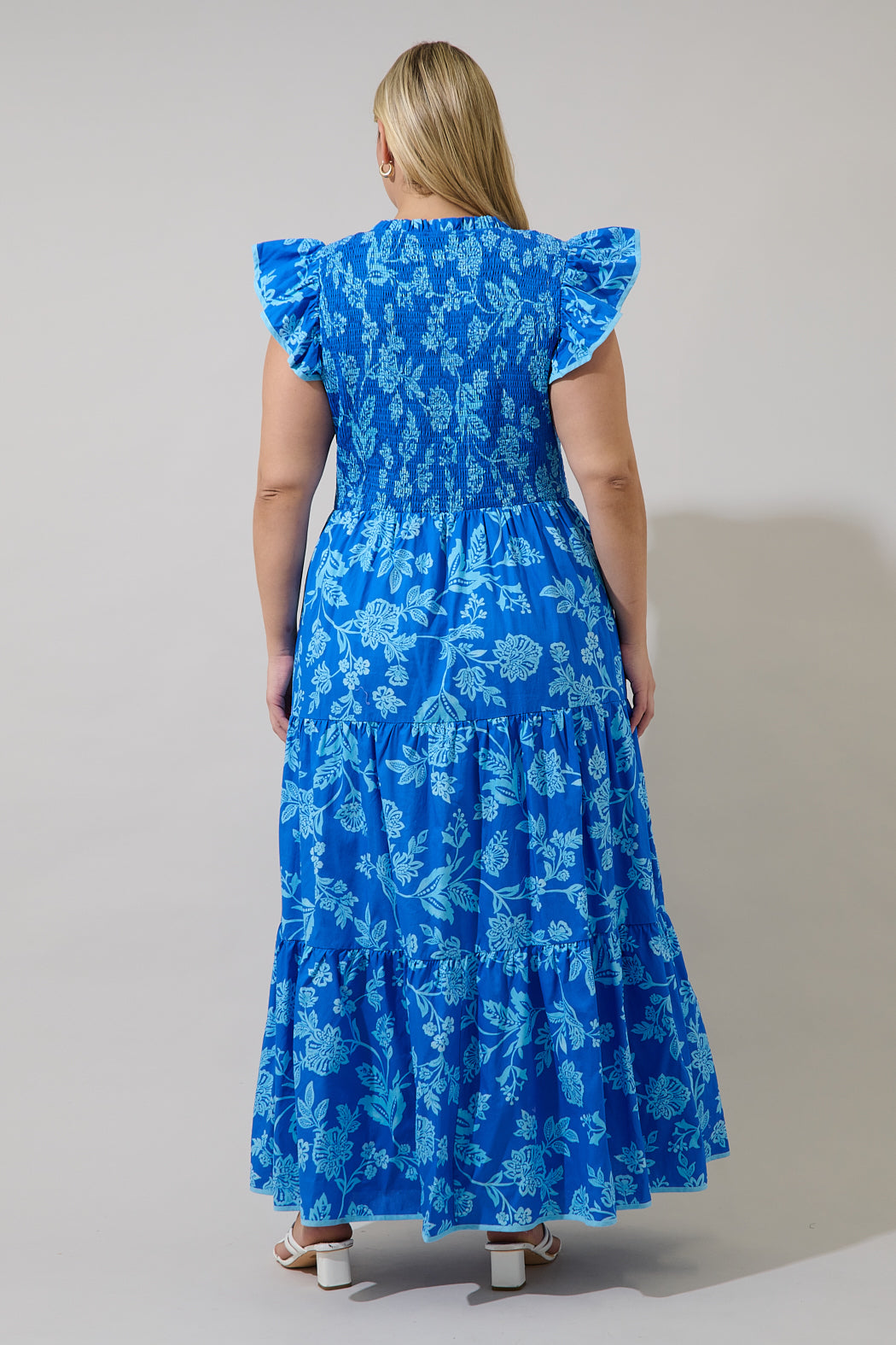 Sunfire Tiered Midi Dress Persa Floral Curve