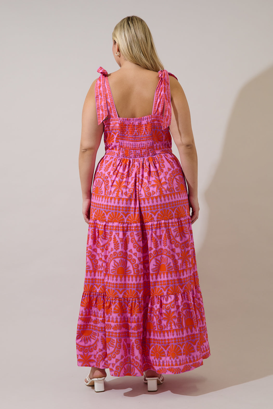 Tarie Tropical Emely Tiered Maxi Dress Curve