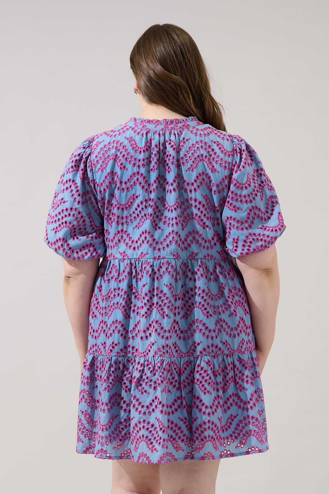 Jacey Baby Doll Mini Dress Elvera Eyelet Curve