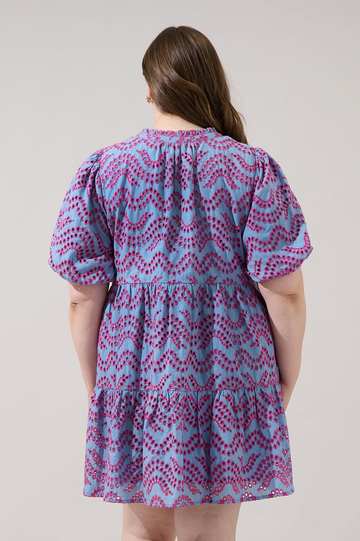 Jacey Baby Doll Mini Dress Elvera Eyelet Curve