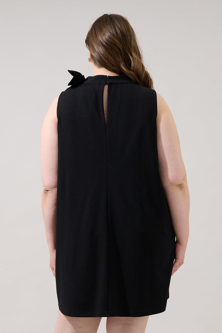 Pamelda Bow Shift Mini Dress Curve