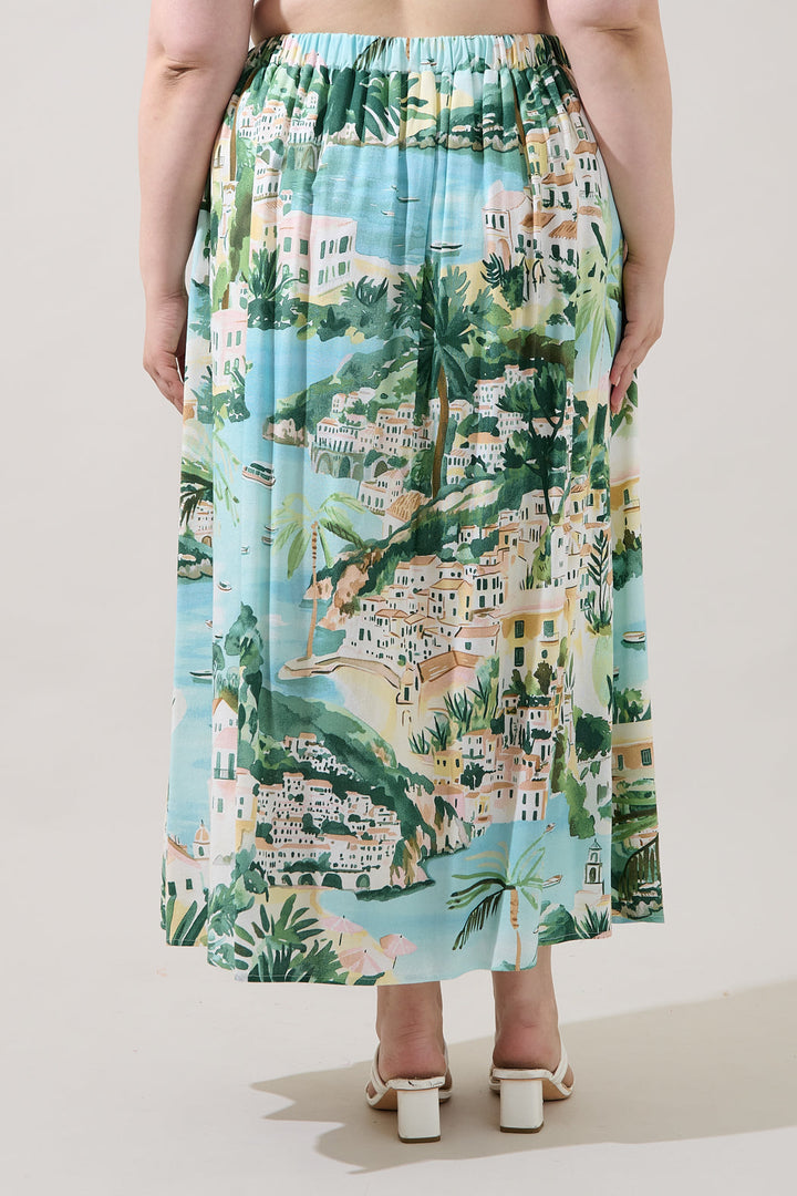 Gypsum Maxi Wrap Skirt Piti Town Curve