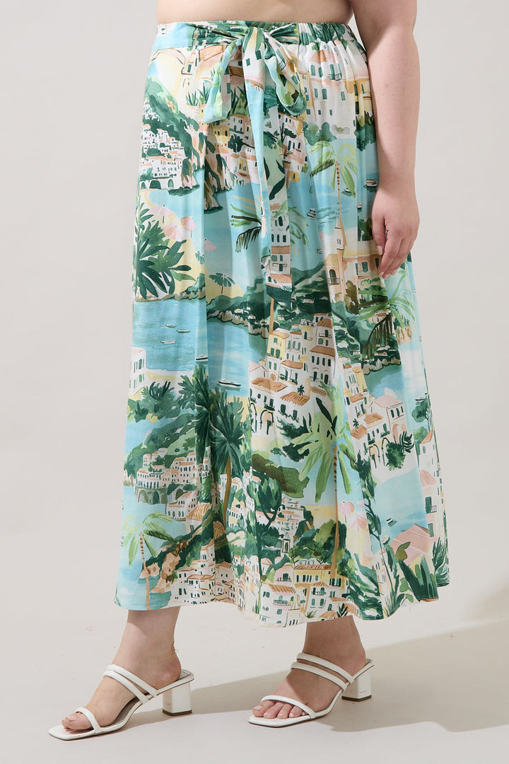 Gypsum Maxi Wrap Skirt Piti Town Curve