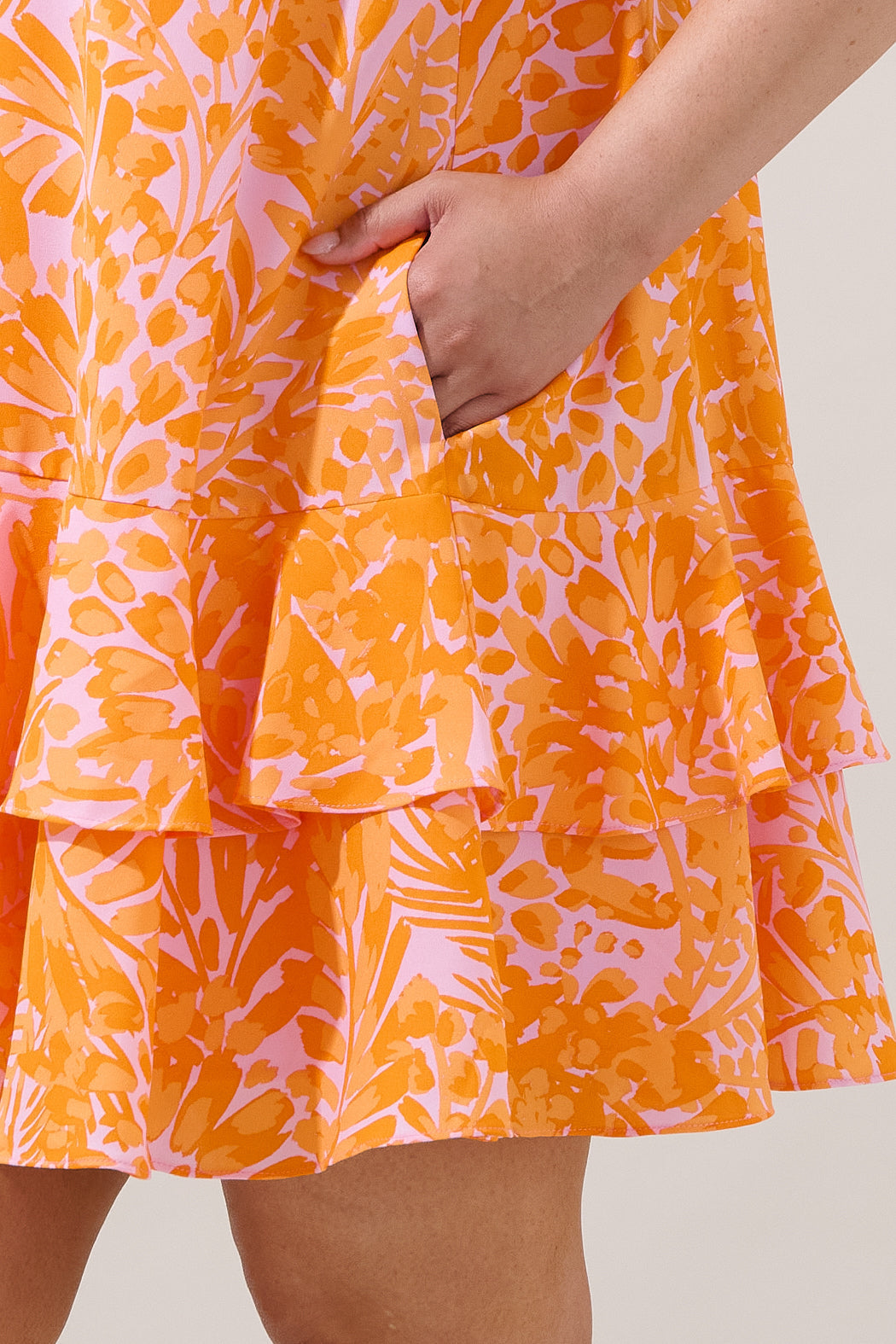 Runner Up Shift Dress Castra Floral Curve