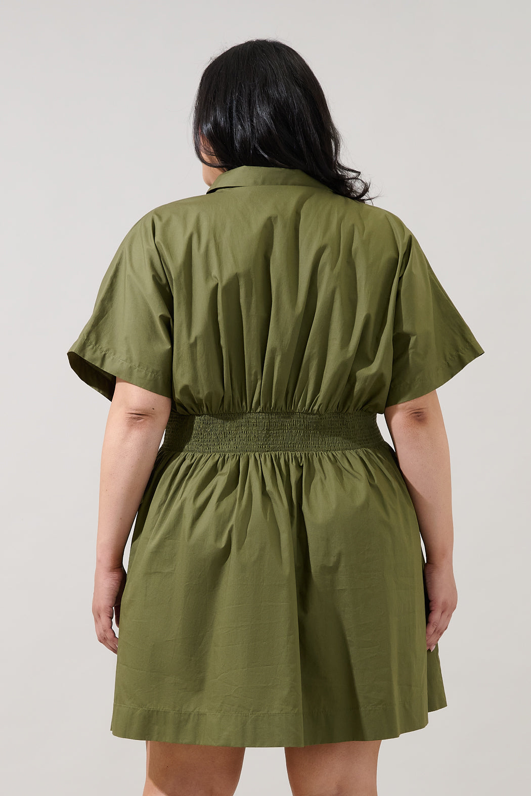 Alix Button Down Mini Dress Curve