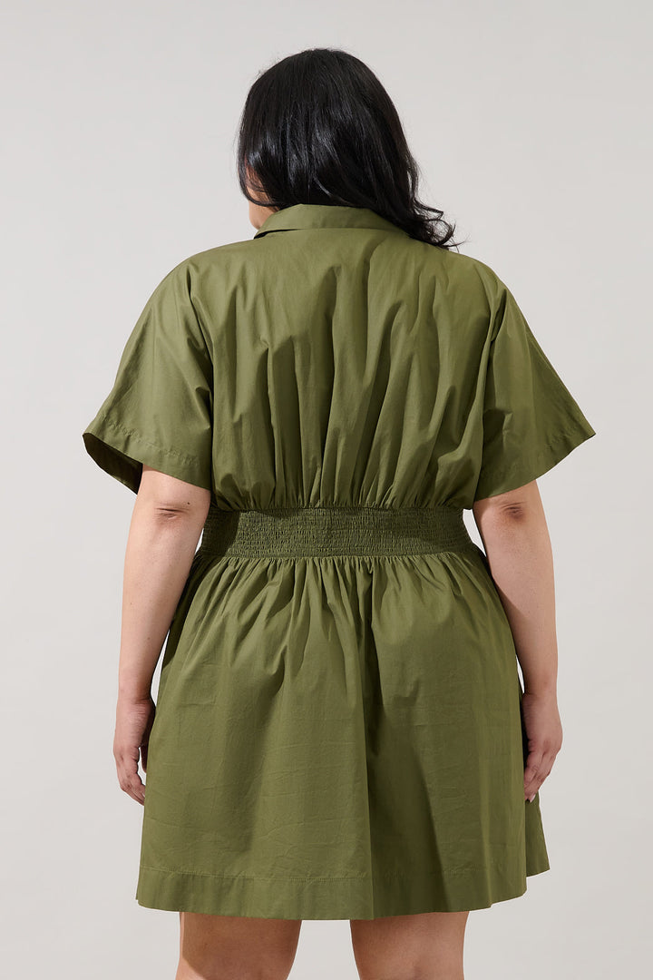 Alix Button Down Mini Dress Curve