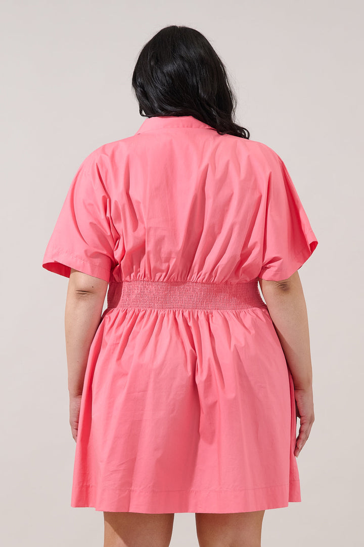 Alix Button Down Mini Dress Curve