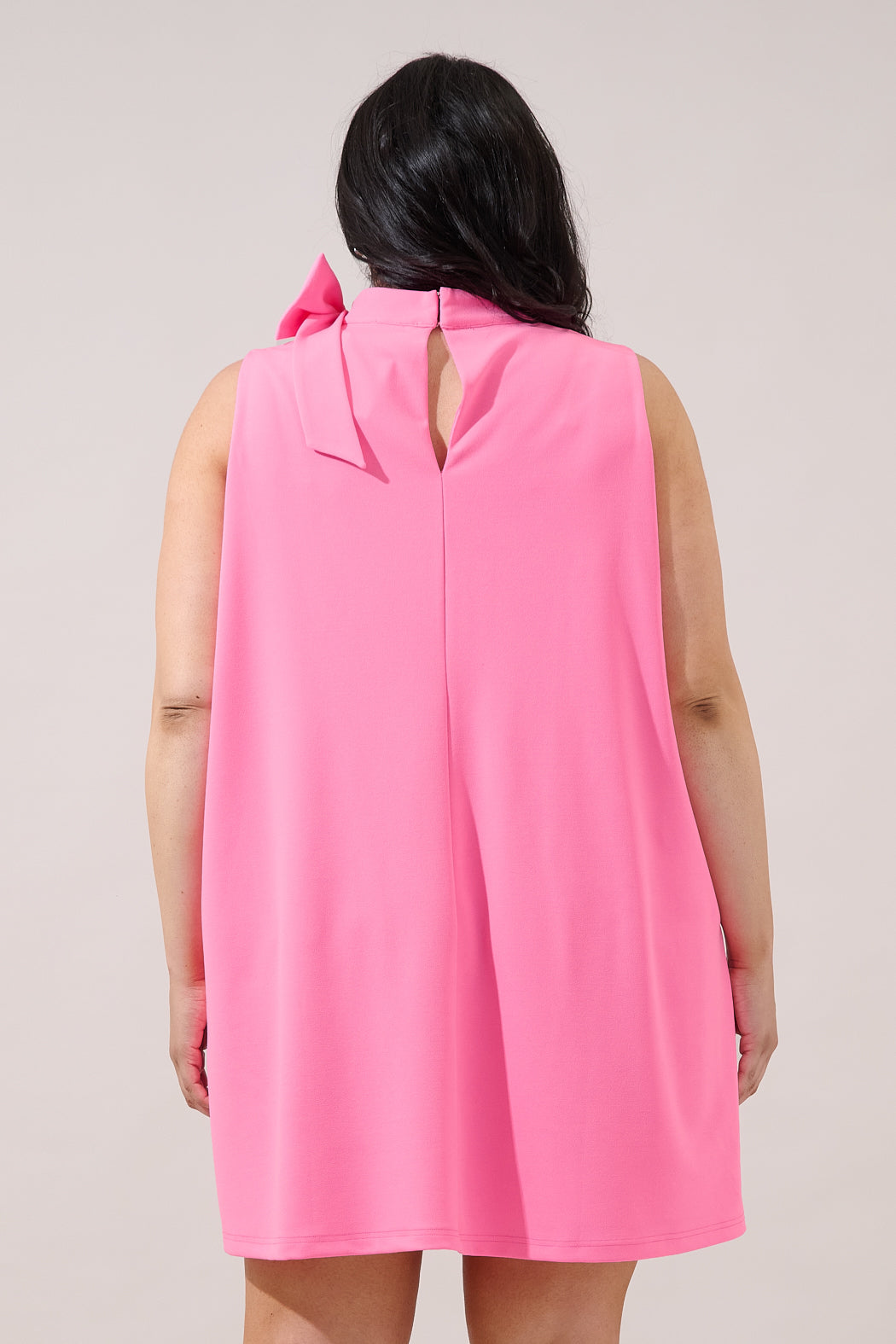 Pamelda Bow Shift Mini Dress Curve