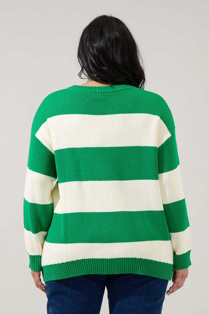 Tennis Stripe Sweater Curve