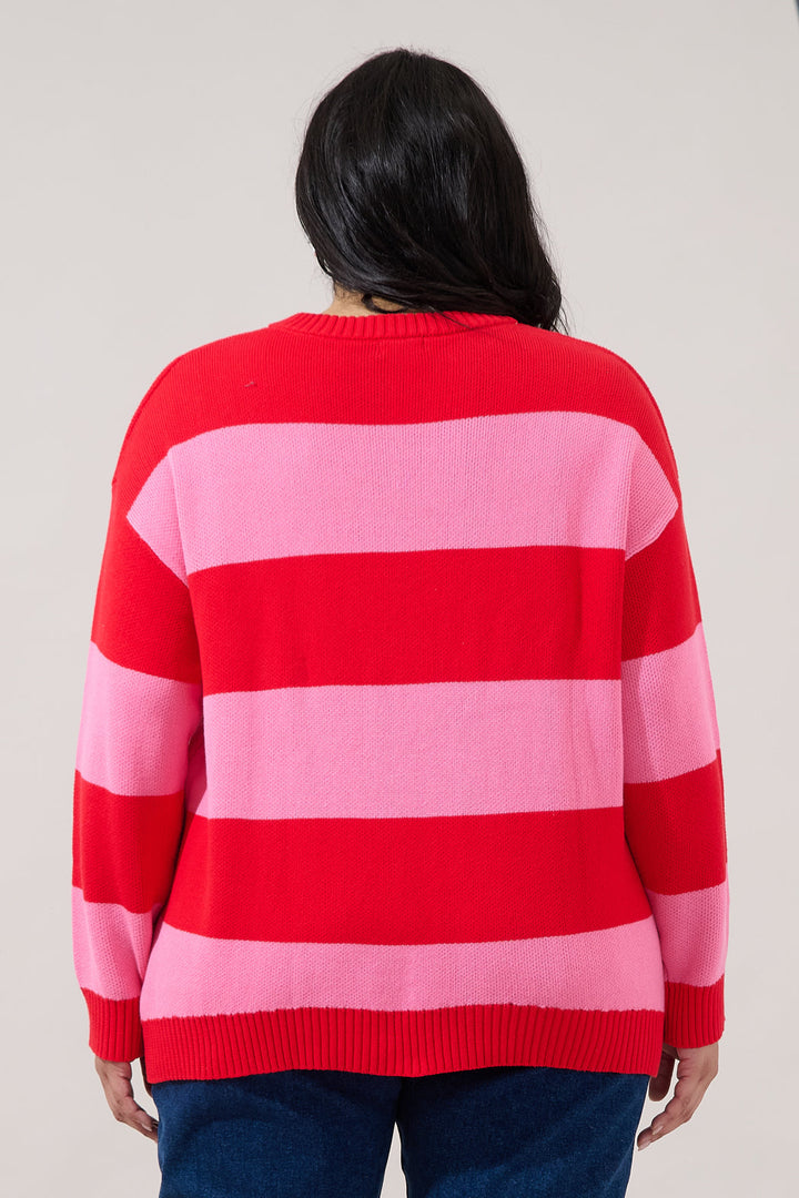 Amour Stripe Sweater Curve