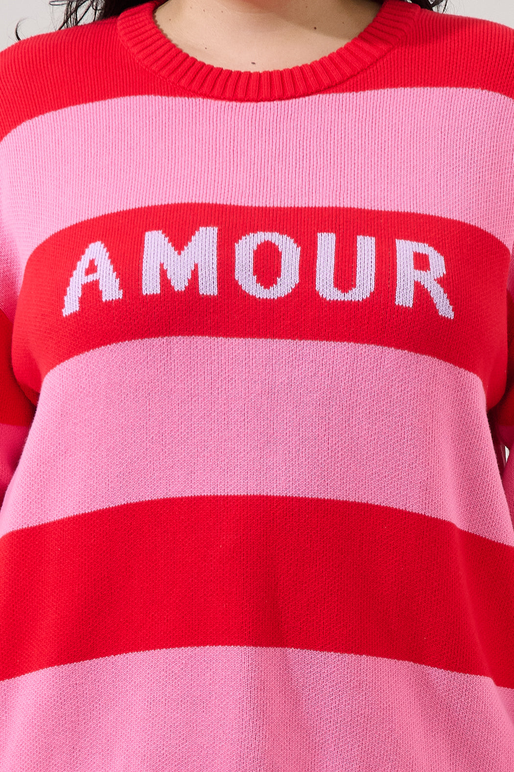Amour Stripe Sweater Curve