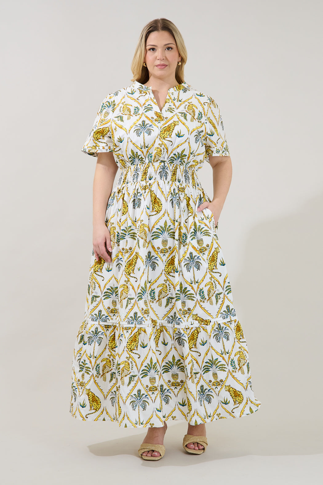 Belraj Poplin Maxi Dress Tigress Curve