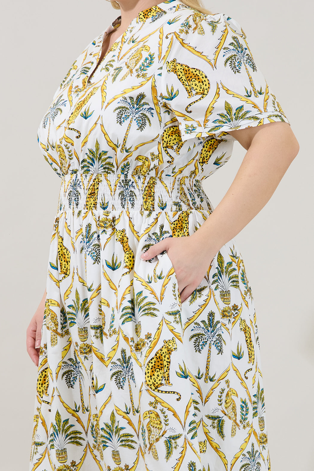 Belraj Poplin Maxi Dress Tigress Curve