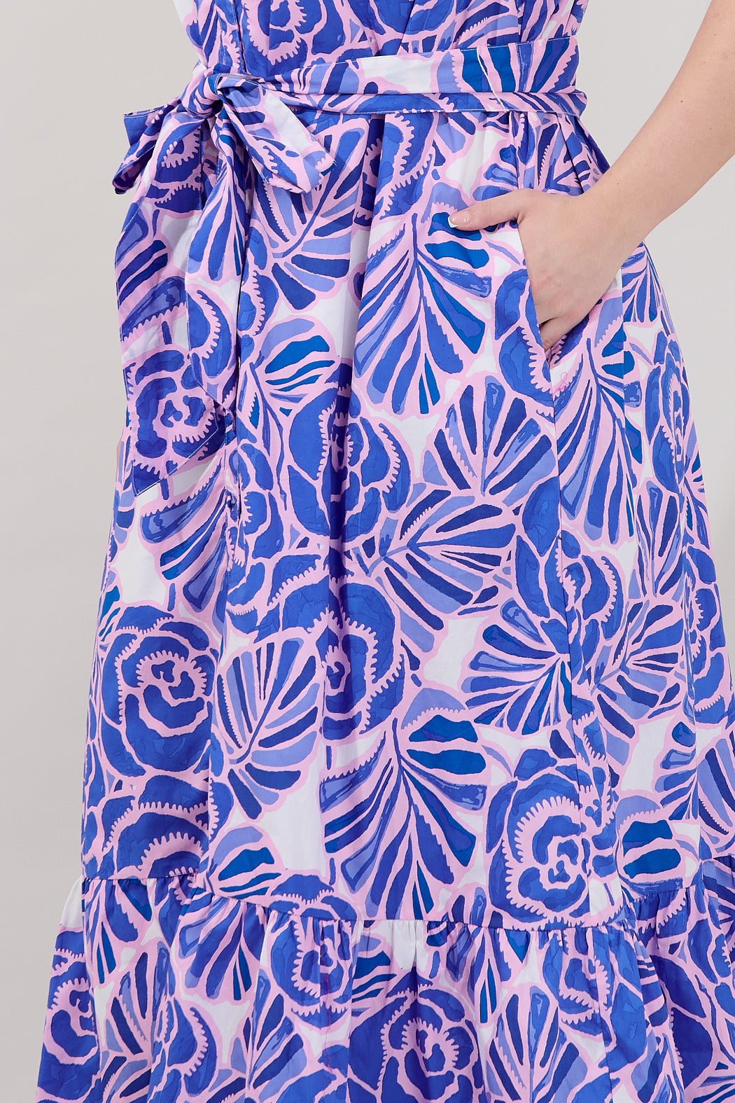 Cileah Collared Maxi Dress Floral Curve