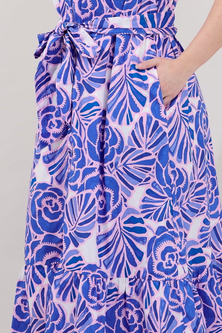 Cileah Collared Maxi Dress Floral Curve