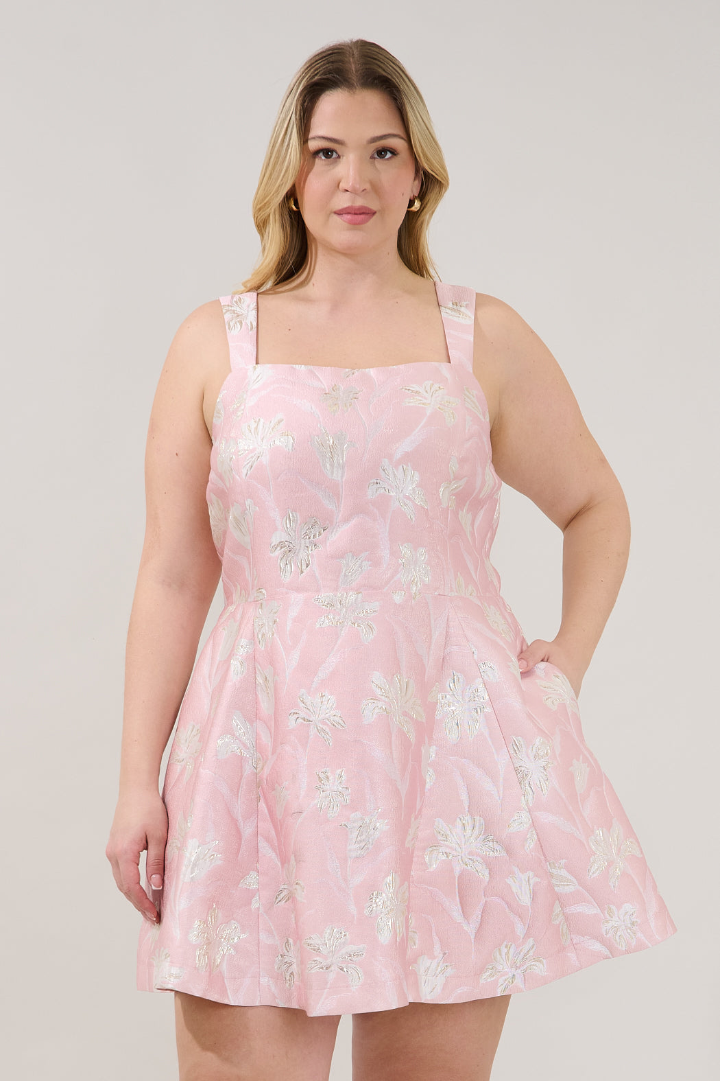 Blakely Jacquard Elvisa Mini Dress Curve