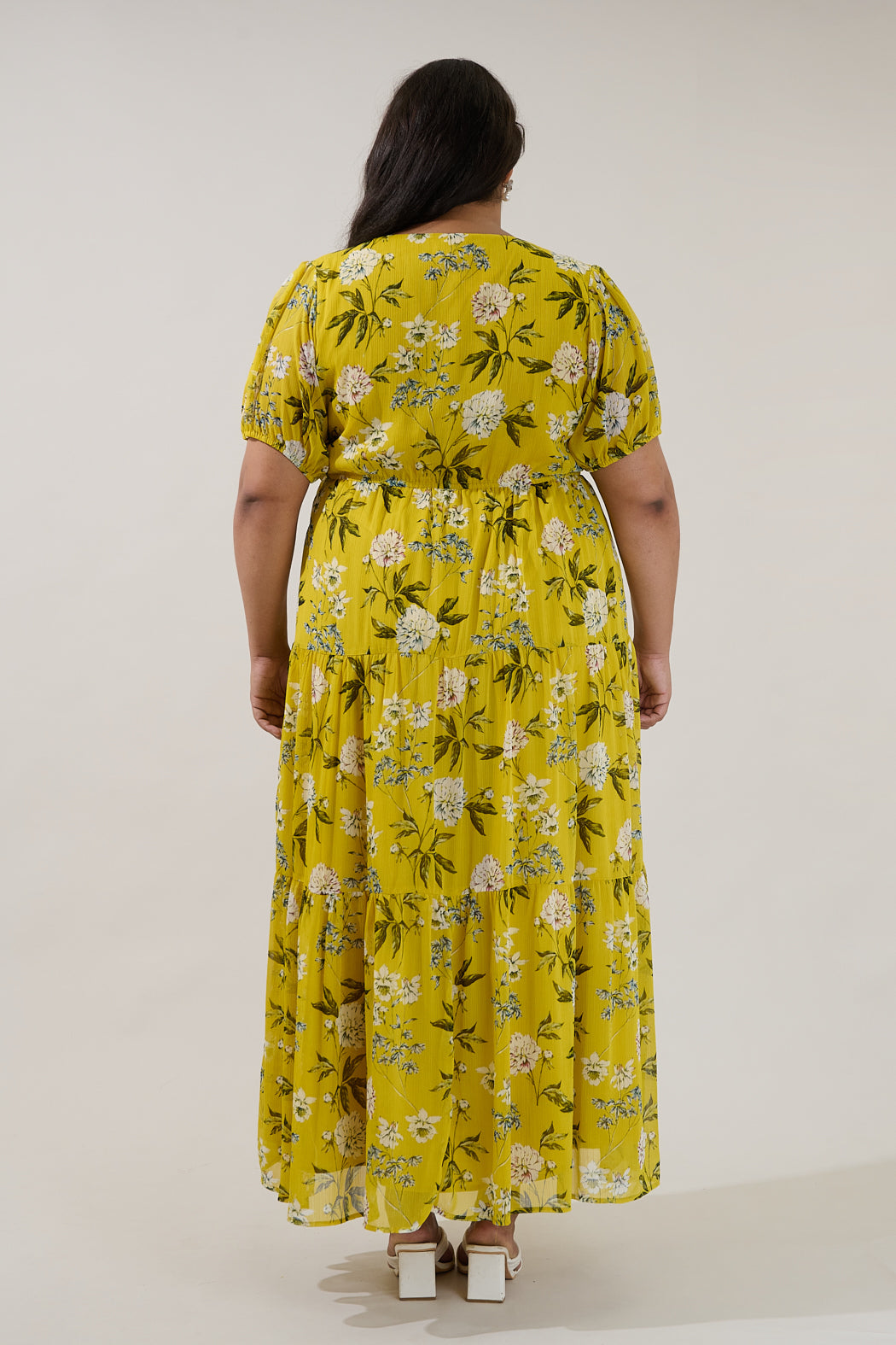 Tiered Maxi Dress Verisa Floral Curve