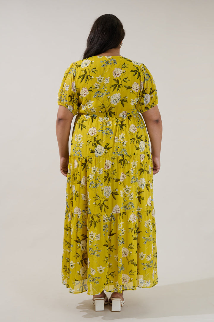Tiered Maxi Dress Verisa Floral Curve