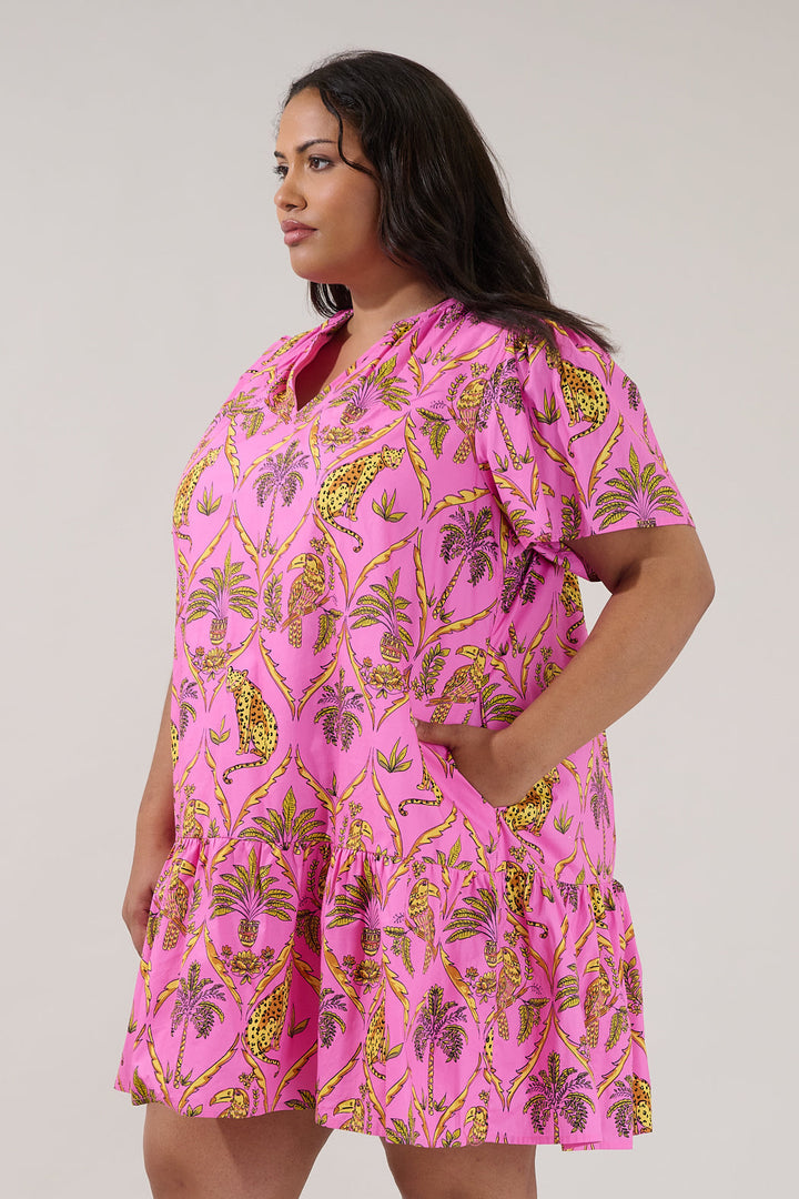 Azari Shift Mini Dress Pantheress Curve