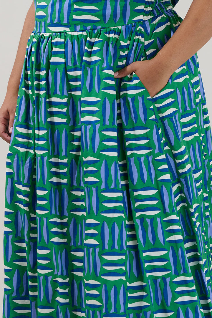 Daine Halter Neck Maxi Dress Marlin Curve