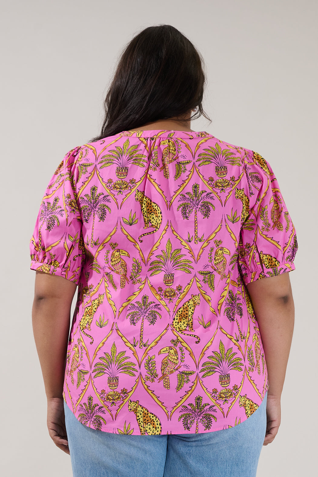 Neli Split Neck Top Pantheress Curve