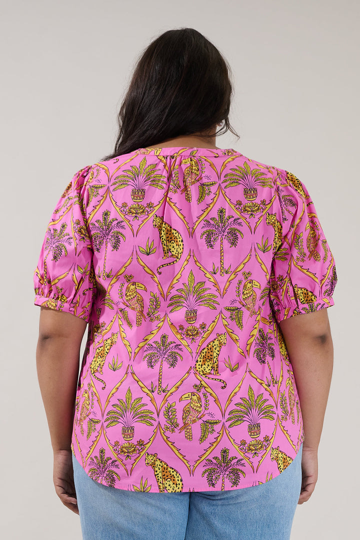 Neli Split Neck Top Pantheress Curve