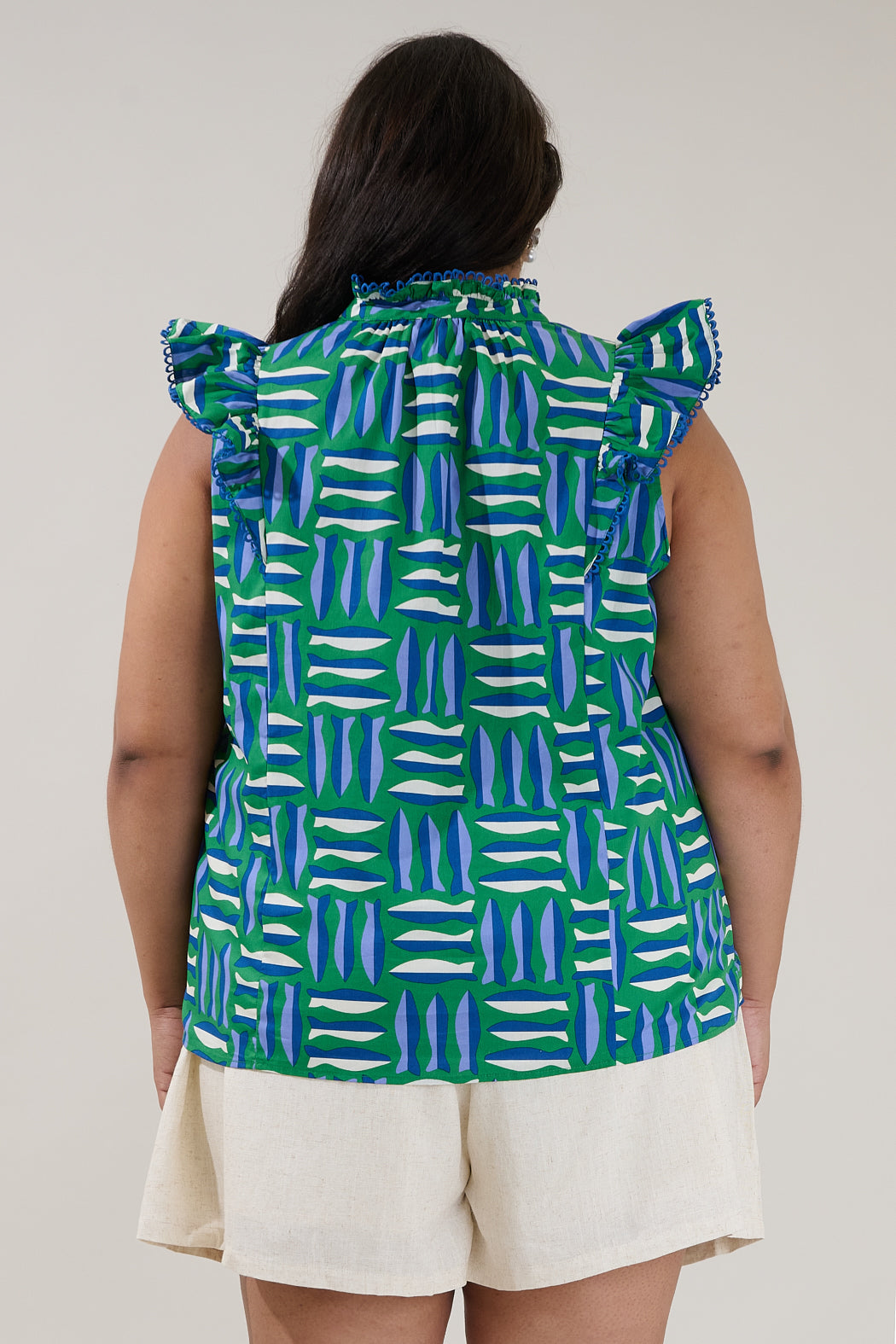 Rayen Ruffle Top Marlin Curve