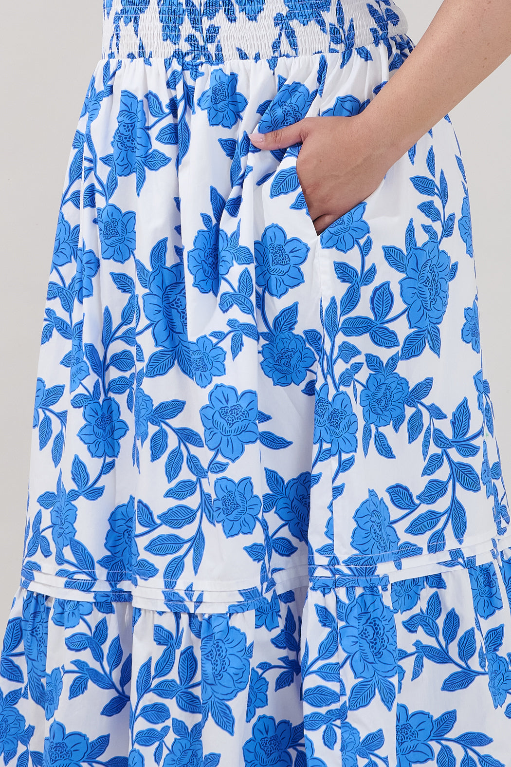 Belraj Poplin Maxi Dress Glantis Floral Curve