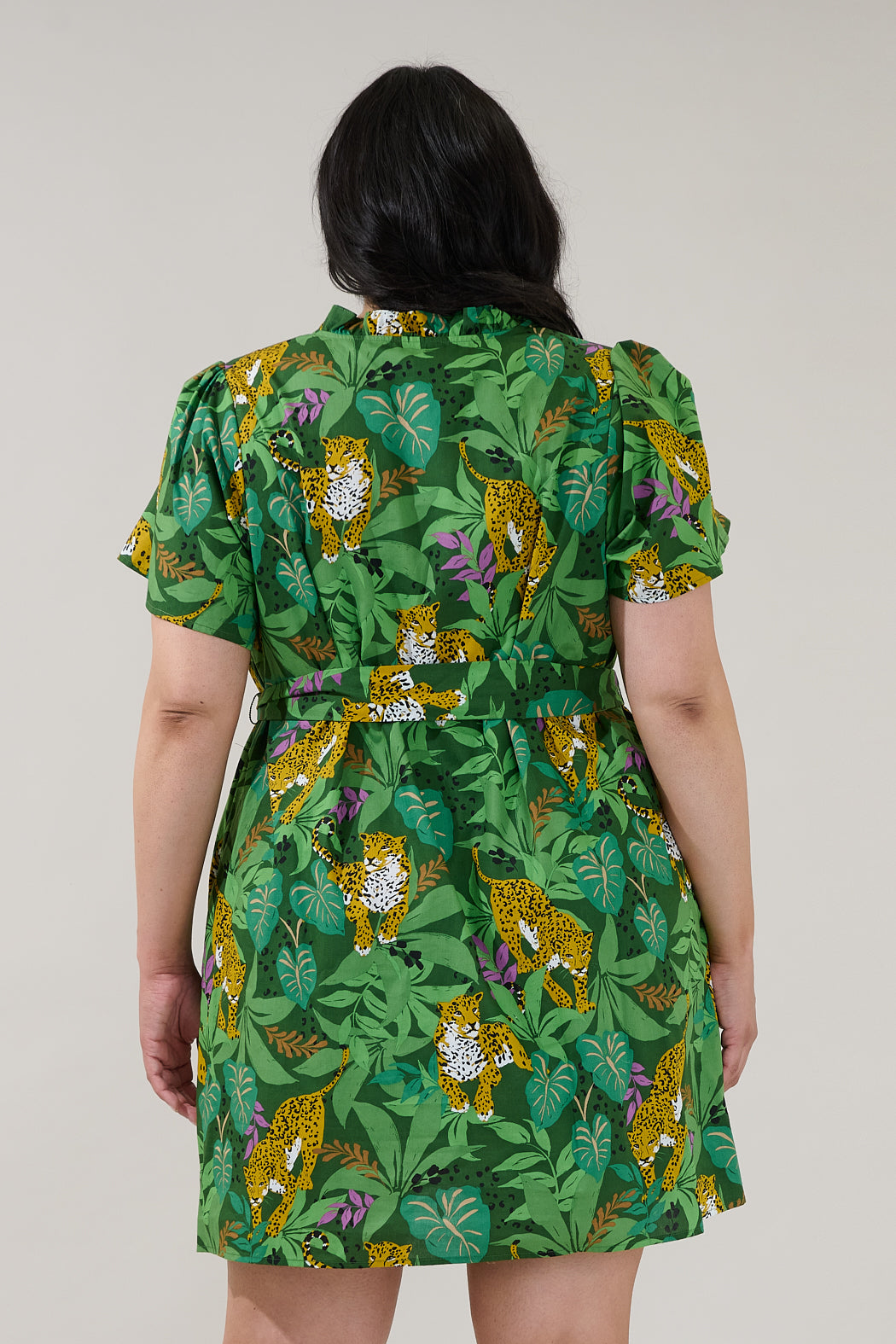 Ema Shift Mini Dress Tropical Curve