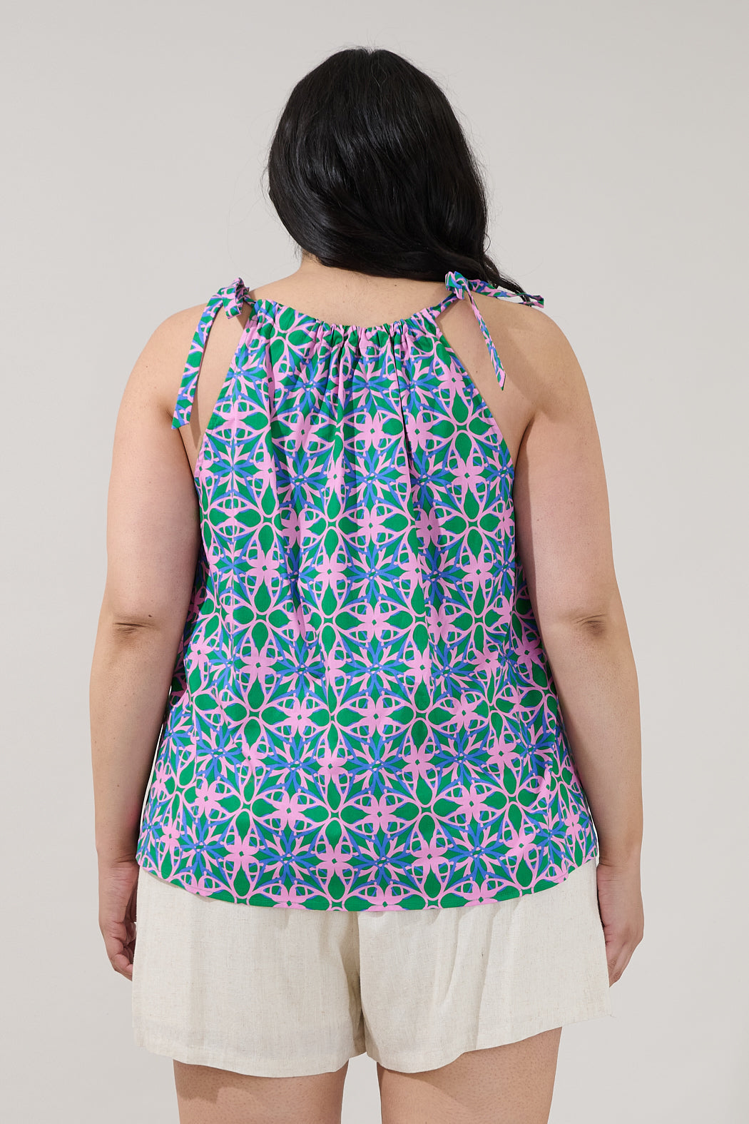Marra Sleeveless Top Geo Curve