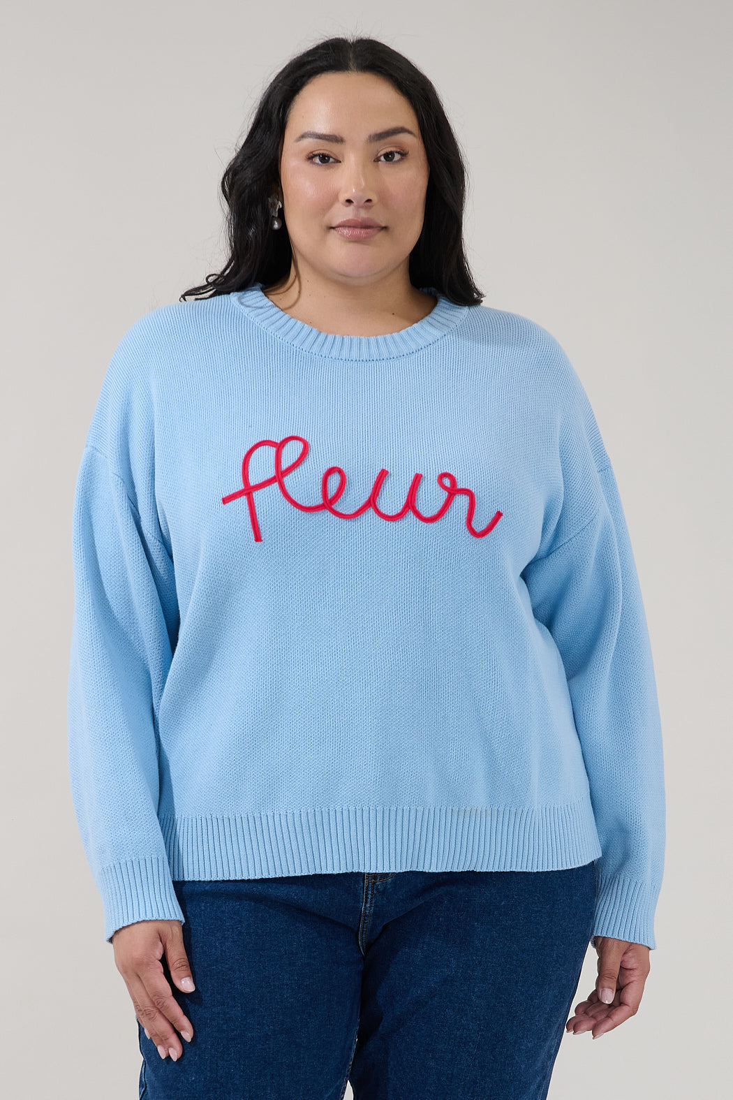 Fleur Crewneck Sweater Curve
