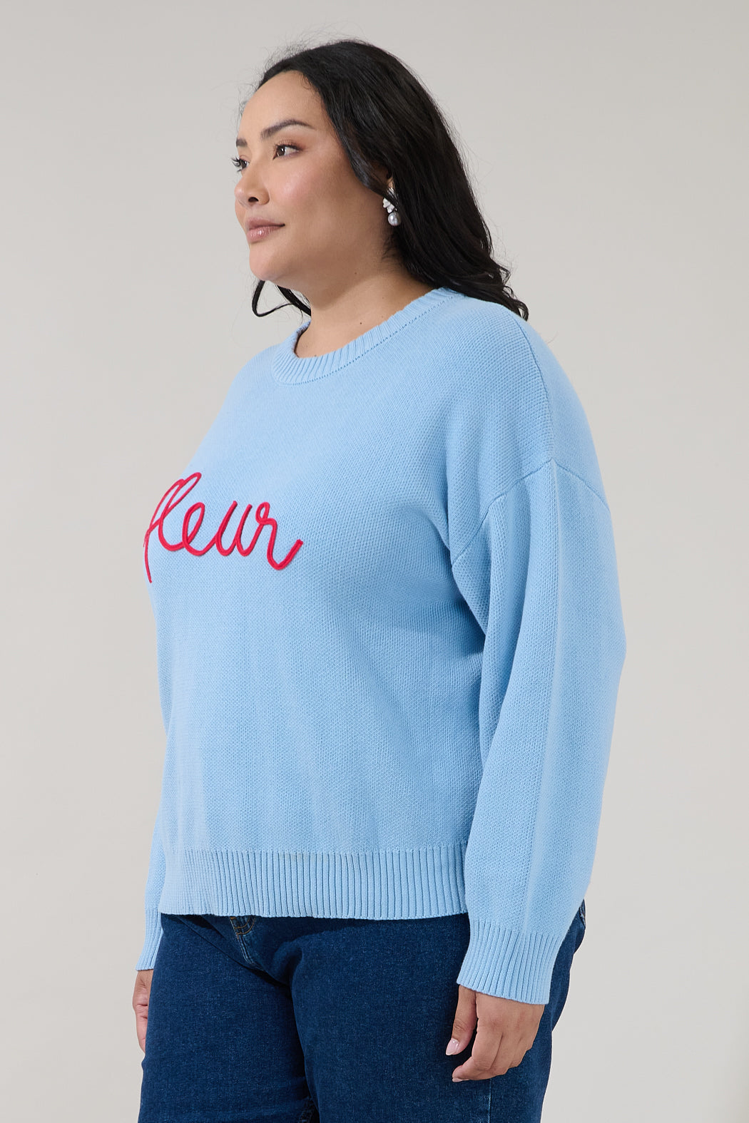Fleur Crewneck Sweater Curve