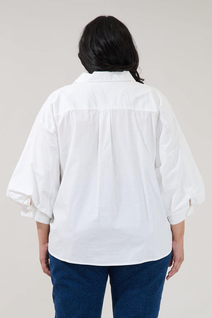 Chalet Button Down Top Curve